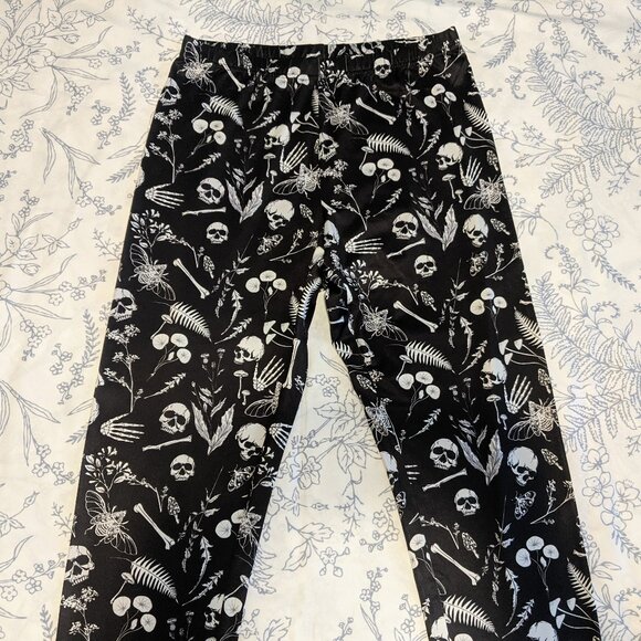 Romwe Goth Skull Print Leggings - Picture 5 of 7